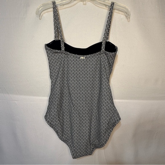 DKNY Monochrome Geometric Swimwear - Picture 2 of 9